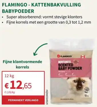 Horta Flamingo Kattenbakvulling Babypoeder aanbieding