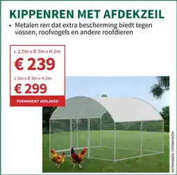 Horta Kippenren met Afdekzeil aanbieding