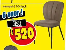 Budget Meubelen Stoelenaktie aanbieding