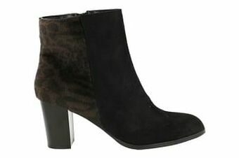 Mode-Mania Enkellaars Dames - Zwart