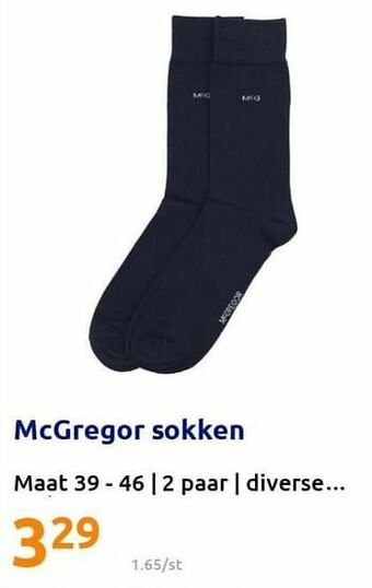 Action Mcgregor sokken aanbieding