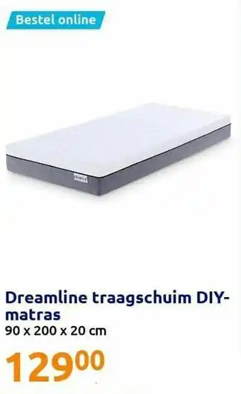 Action Dreamline traagschuim diy- matras aanbieding