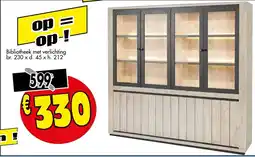 Budget Meubelen Bibliotheek met Verlichting aanbieding