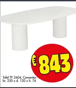 Budget Meubelen Tafel TF 2404 aanbieding