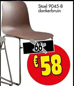 Budget Meubelen Stoel 9045-8 donkerbruin aanbieding