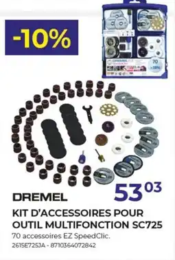 Meno Dremel Kit D'Accessoires Pour Outil Multifonction SC725 aanbieding