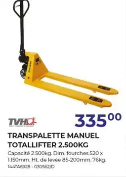 Meno Transpalette Manuel Totallifter aanbieding