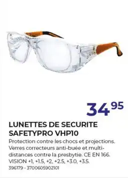 Meno Lunettes De Securite Safetypro VHP10 aanbieding