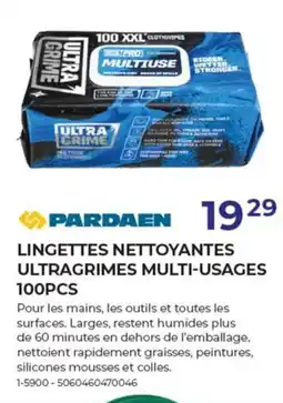 Meno Pardaen Lingettes Nettoyantes Ultragrimes Multi Usages aanbieding