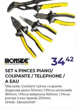 Meno Ironside Set 4 Pinces Piano/ Coupante / Telephone / A EAU aanbieding