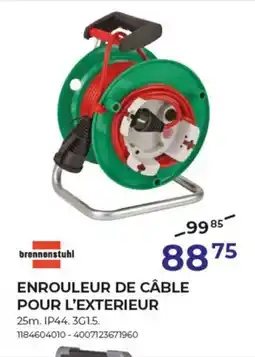 Meno Brennenstuhl Enrouleur De Câble Pour L'Exterieur aanbieding