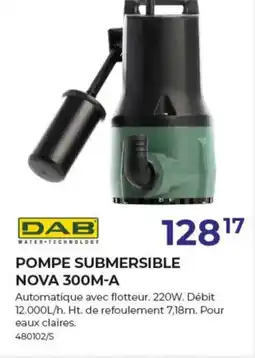 Meno DAB Pompe Submersible Nova 300M-A aanbieding