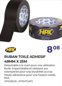 Meno HPX Ruban Toile Adhesif 48 mm x 25 m aanbieding