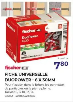 Meno Fischer Fiche Universelle Duopower aanbieding