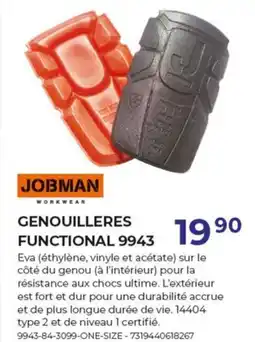 Meno Jobman Workwear Genouilleres Functional 9943 aanbieding