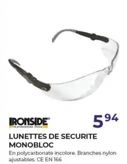 Meno Ironside Lunettes De Securite Monobloc aanbieding