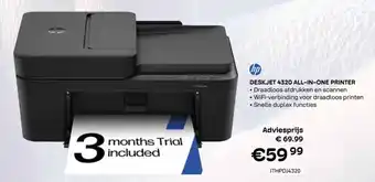 Hp Deskjet 4320 all-in-one printer