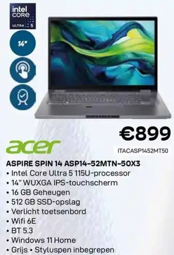 Acer Aspire Spin 14 ASP14-52MTN-50X3