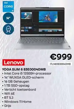 CompuDeals Lenovo Yoga Slim 6 83E0004DMB aanbieding