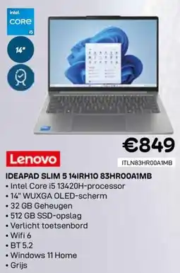 CompuDeals Lenovo Ideapad Slim 5 14IRH10 83HRO0A1MB aanbieding