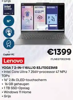 CompuDeals Lenovo Yoga 7 2-in-1 16ILL10 83JT0023MB aanbieding