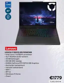 CompuDeals Lenovo LEGION 5 151RX10 83LYOOMCMB aanbieding