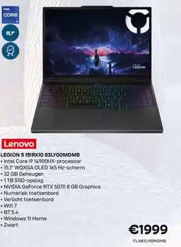 CompuDeals Lenovo LEGION 5 151RX10 83LY00MDMB aanbieding