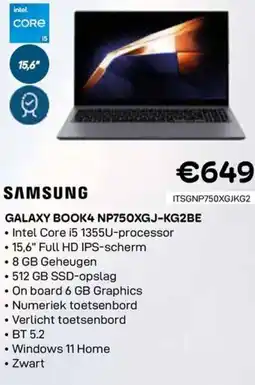 CompuDeals Samsung galaxy book4 NP750XGJ-KG2BE aanbieding