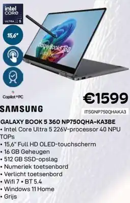 CompuDeals Samsung galaxy book 5 360 GALAXY BOOK 5 360 NP750QHA-KA3BE aanbieding