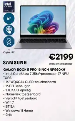CompuDeals Samsung galaxy book 5 pro 16INCH NP960XH aanbieding
