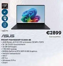 CompuDeals Asus proart P16H7606WP-RJ129X-BE aanbieding