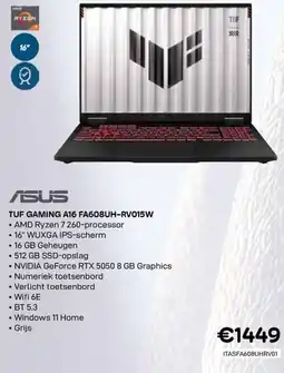 CompuDeals Asus tuf gaming A16 FA608UH-RV015W aanbieding