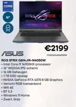 CompuDeals ASUS ROG STRIX G614JIR-N4050W aanbieding