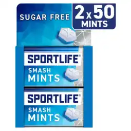 Albert Heijn Sportlife Smashmint sugar free mints 2-pack aanbieding