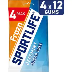 Albert Heijn Sportlife Frozn deepmint sugar free gums 4-pack aanbieding