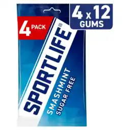 Albert Heijn Sportlife Smashmint sugar free gums 4-pack aanbieding