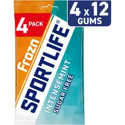Albert Heijn Sportlife Frozn intensemint sugar free gums 4-pack aanbieding