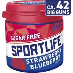 Albert Heijn Sportlife Big gums strawberry blueberry aanbieding