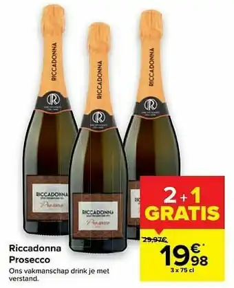 Carrefour Riccadonna prosecco aanbieding