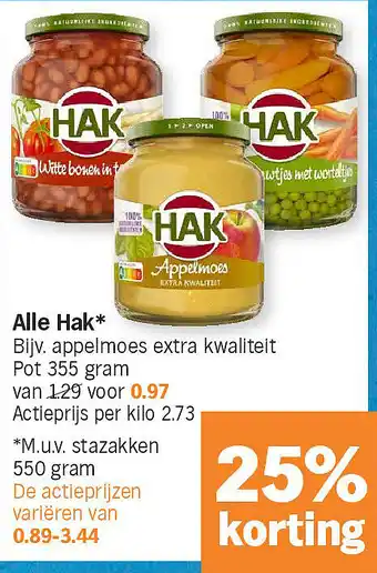 Albert Heijn Alle Hak aanbieding