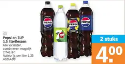 Albert Heijn Pepsi en 7UP 1.5 literflessen aanbieding