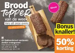 Albert Heijn AH Bakkersbrood oerdesem donker meergranen aanbieding