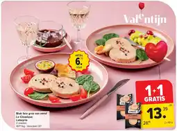 Carrefour Blok foie gras van eend Le Classique Labeyrie aanbieding