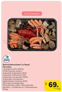 Carrefour Zeevruchtenschotel ‘Le Royal’ Carrefour aanbieding