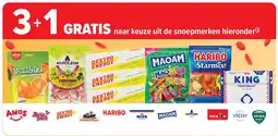 Carrefour naar keuze uit de snoepmerken hieronder aanbieding