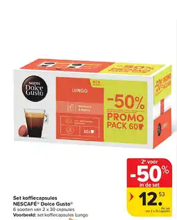 Carrefour Set koffiecapsules NESCAFÉ Dolce Gusto aanbieding