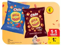 Carrefour Chips Hula Hoops Chio aanbieding