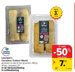 Carrefour Loempia’s Carrefour Traiteur World aanbieding