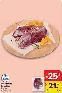 Carrefour Eendenfi let Carrefour aanbieding