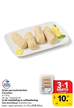 Carrefour Grijze-garnaalkroketten Carrefour aanbieding